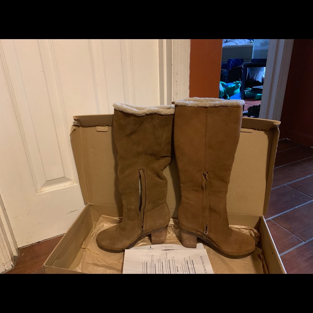 Ralph Lauren Suede Callen Boot Size 10 (brand new)